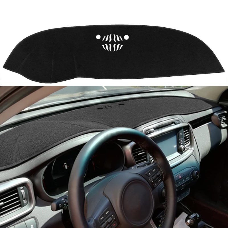 Yiz Dash Cover Mat Custom Fit for Kia Sorento 2016 2017 2018 2019 2020 with Dash Speaker with Sensors,Dashboard Cover Pad Carpet Protector(16-20 Black) J44 - Image 1